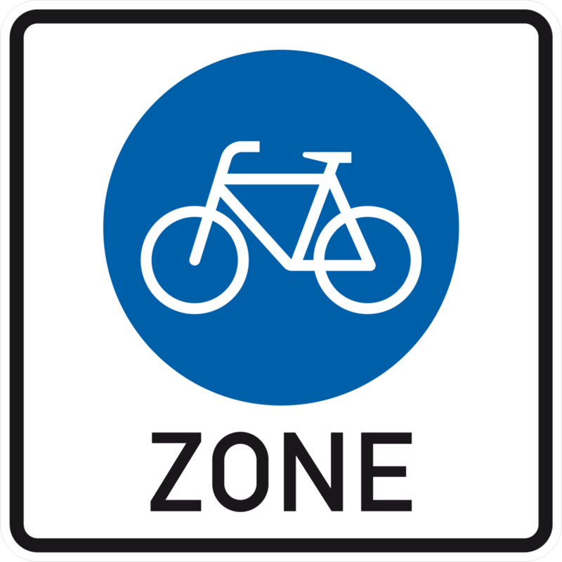 Abbildung Schild Beginn einer Fahrradzone