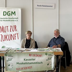 Infostand der Selbsthilfegruppe Muskelstammtisch Kassel