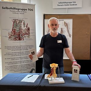 Infostand der Selbsthilfegruppe TOS, Thoracic Outlet Syndrom