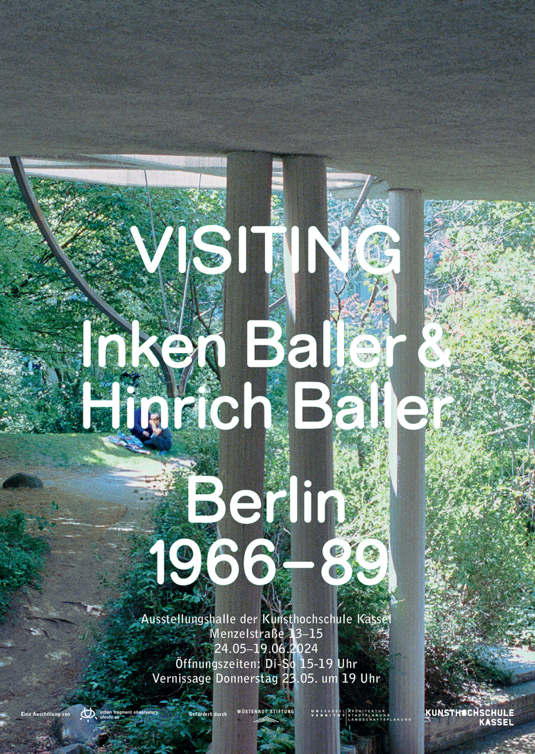Plakat zur Ausstellung "VISITING Inken Baller & Hinrich Baller"