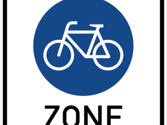 Zeichen 244.3: Beginn einer Fahrradzone. Mit der Novelle vom 20. April 2020, die als „Vierundfünfzigste Verordnung zur Änderung straßenverkehrsrechtlicher Vorschriften“ in die Straßenverkehrsordnung von 2013 integriert wurde, sind einige neue Verkehrszeichen erlassen worden.